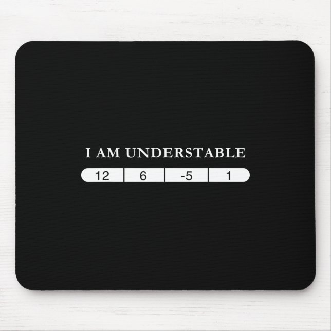 Mousepad Citação Engraçada de Disc Golf Design Instável (Frente)