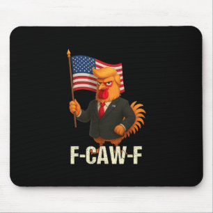 Mousepad Citação engraçada de humor de frango meme de galo 