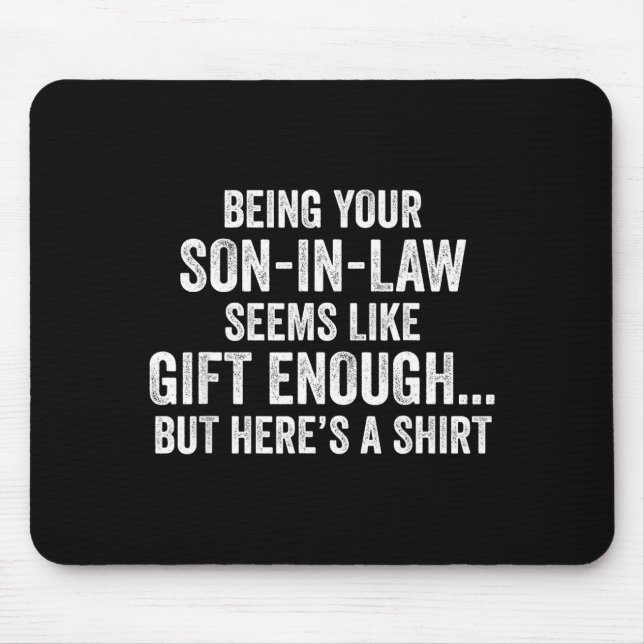 Mousepad Citação engraçada de humor sarcástico da sogra do  (Frente)