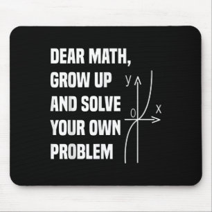 Mousepad Citação engraçada de matemática para meninas menin