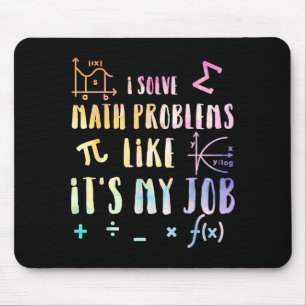 Mousepad Citação Engraçada de Matemática para Professor Alu