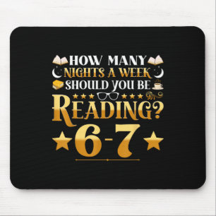 Mousepad Citação engraçada de meme de leitura para professo