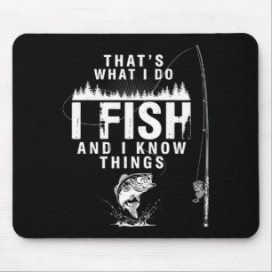 Mousepad Citação engraçada de peixe, é isso que peixes sabe