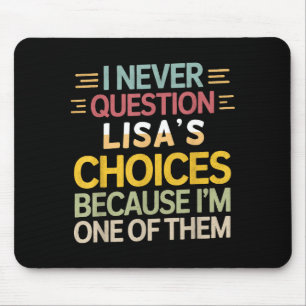 Mousepad Citação engraçada de relacionamento Nunca question