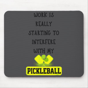 Mousepad Citação engraçada de trabalho de Ckleball Amante d