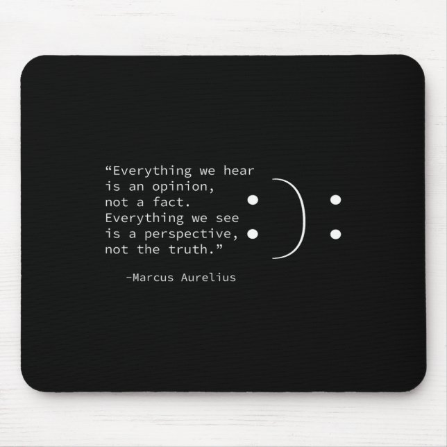 Mousepad Citação Estática De Marcus Aurélio, Stoicismo Filo (Frente)
