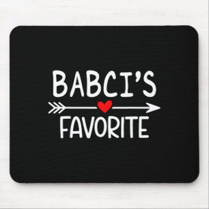 Mousepad Citação favorita da Babci para mulheres homens cri