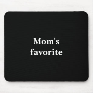 Mousepad Citação "favorita da Mãe" engraçada com texto bran
