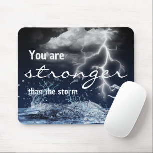 Mousepad Citação Inspiracional de Tempestade
