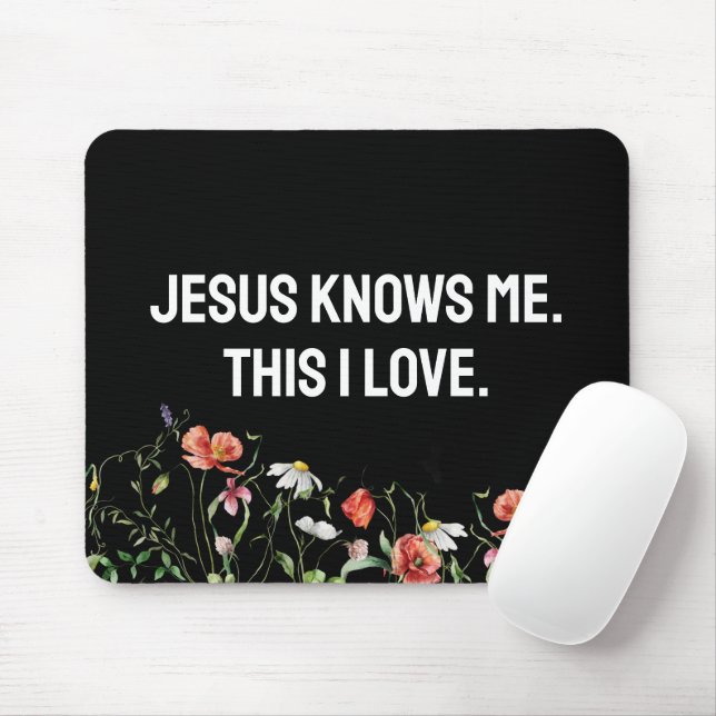 Mousepad Citação Inspiradora com Flores Selvagens (Com mouse)