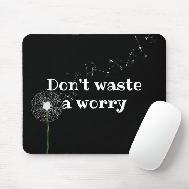 Mousepad Citação Inspiradora E Dandelion (Com mouse)