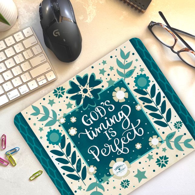 Mousepad Citação Inspiradora e Interessante de Deus (Criador carregado)