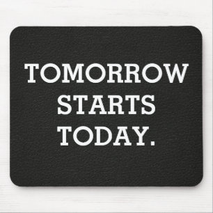 Mousepad Citação inspiradora sobre a textura do couro