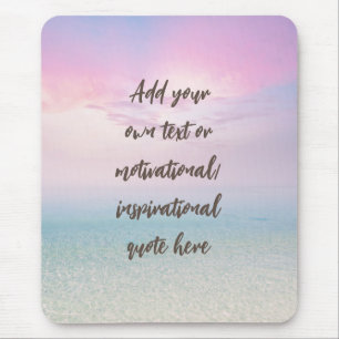 Mousepad Citação Motivacional de Dream Beach do Pastel PERS
