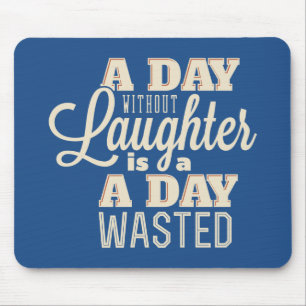 Mousepad Citação Motivacional de Felicidade Atitude Risos