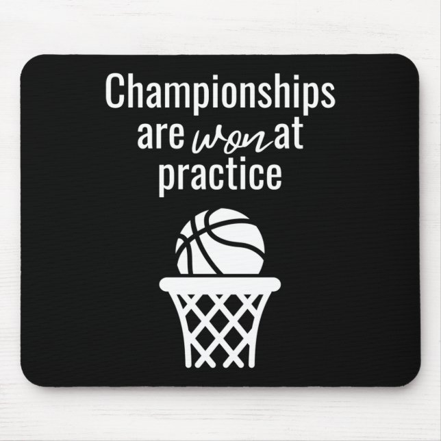 Mousepad Citação Motivada de Basquete (Frente)