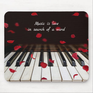 Mousepad Citação Musical em Chaves Piano