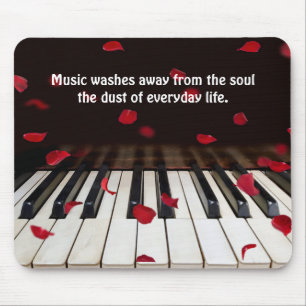 Mousepad Citação Musical em Chaves Piano