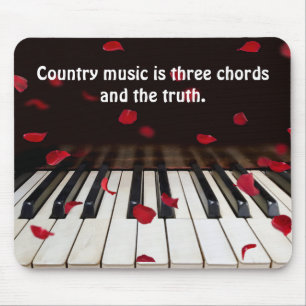 Mousepad Citação Musical em Chaves Piano