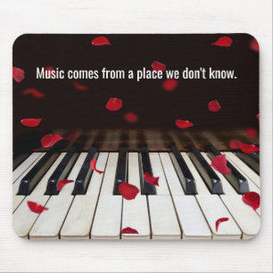 Mousepad Citação Musical em Chaves Piano