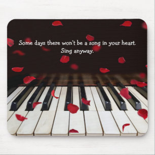 Mousepad Citação Musical em Chaves Piano