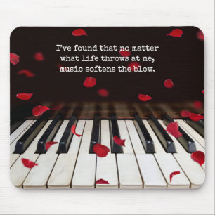 Mousepad Citação Musical em Chaves Piano