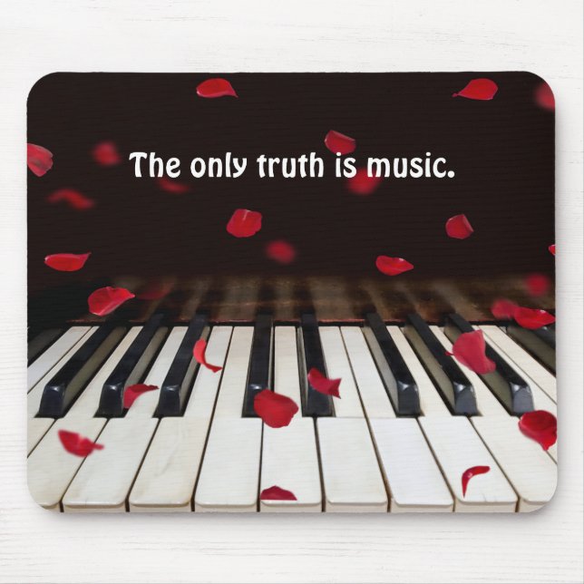 Mousepad Citação Musical sobre Chaves Piano (Frente)