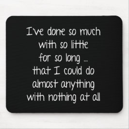 Mousepad Citação Sábica no Pad Preto do Mouse