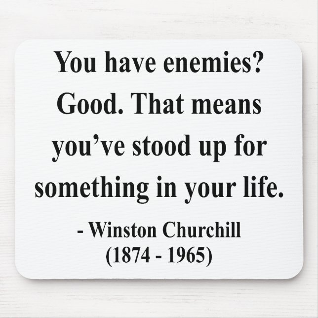 Mousepad Citações 3a de Winston Churchill (Frente)