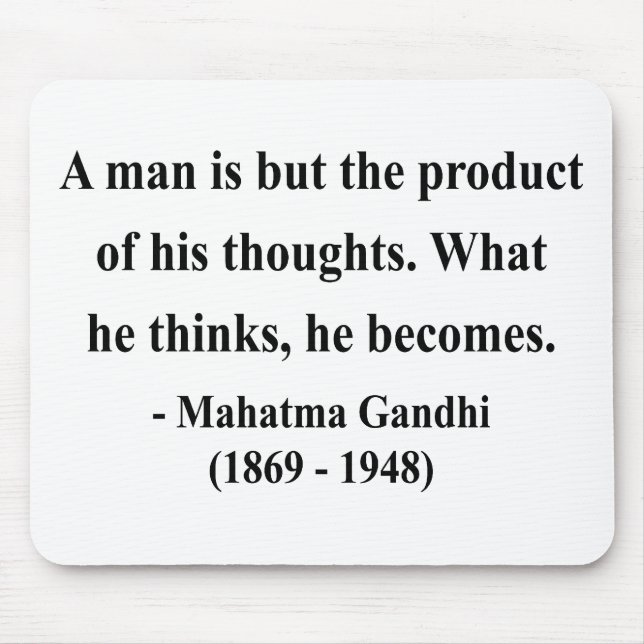 Mousepad Citações 8a de Gandhi (Frente)