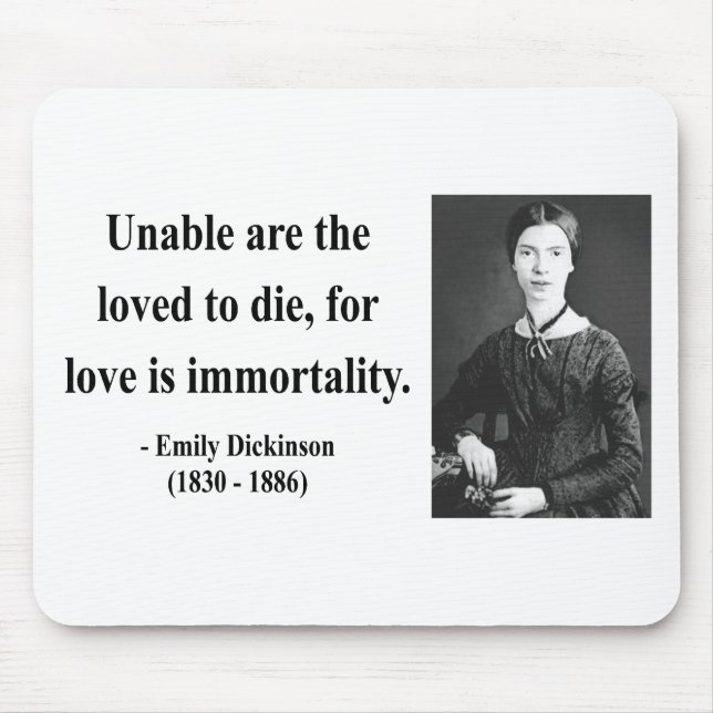 Mousepad Citações 8b de Emily Dickinson (Frente)
