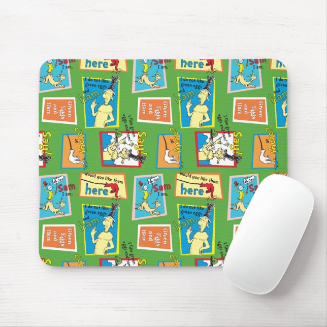 Mousepad Citações da História de Ovos Verdes e Presunto do  (Com mouse)