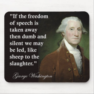 Mousepad Citações da liberdade de expressão de George