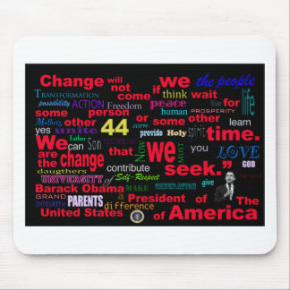 Mousepad Citações da mudança de Barack Obama