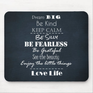 Mousepad Citações das afirmações da atitude positiva