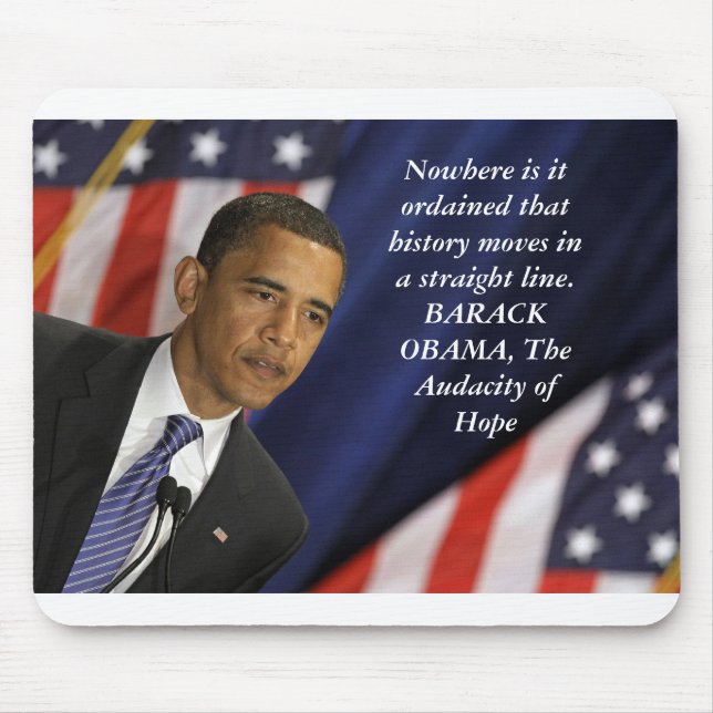 Mousepad Citações de Barack Obama na história (Frente)