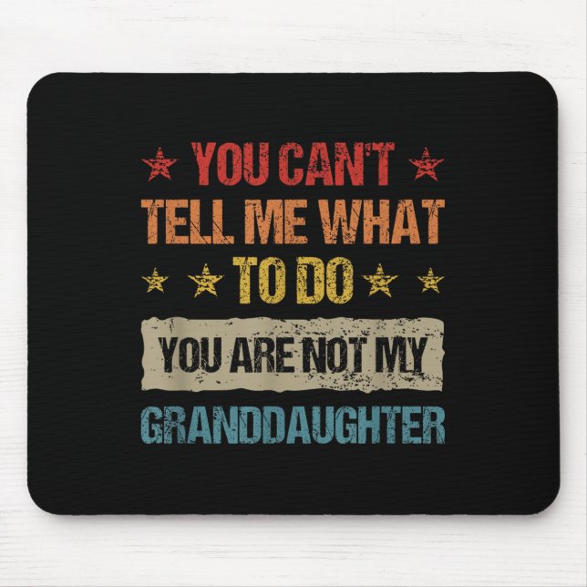 Mousepad Citações de design sarcástico retrô vintage engraç (Frente)