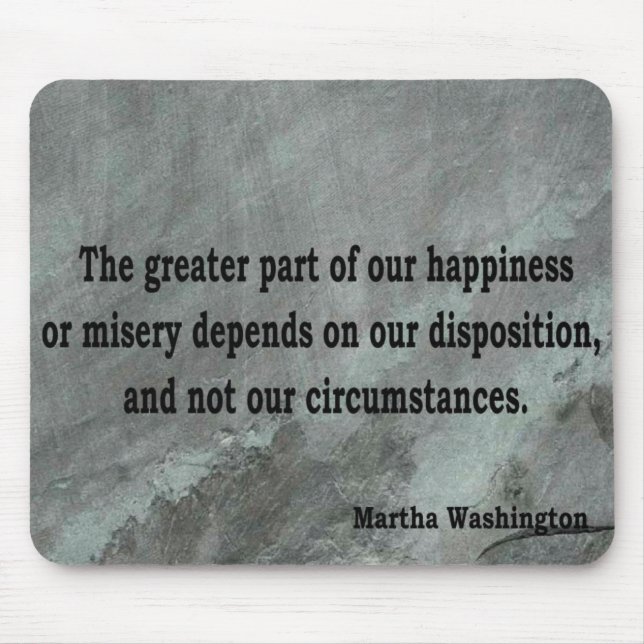 Mousepad Citações de Martha Washington (Frente)