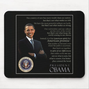 Mousepad Citações de Obama