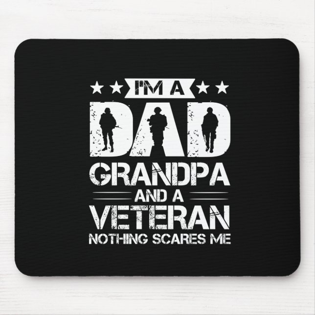 Mousepad Citações do Avô | Sou Pai E Veterano (Frente)