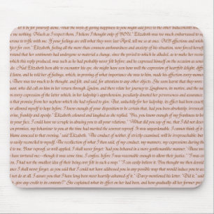 Mousepad Citações do orgulho e do preconceito