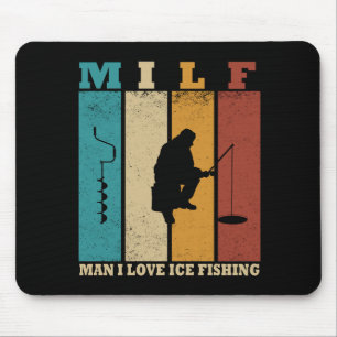 Mousepad citações engraçadas de amantes da pesca do gelo