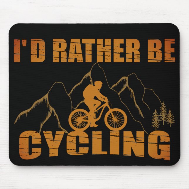 Mousepad citações engraçadas de ciclismo (Frente)