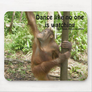 Mousepad Citações famosas do orangotango da dança