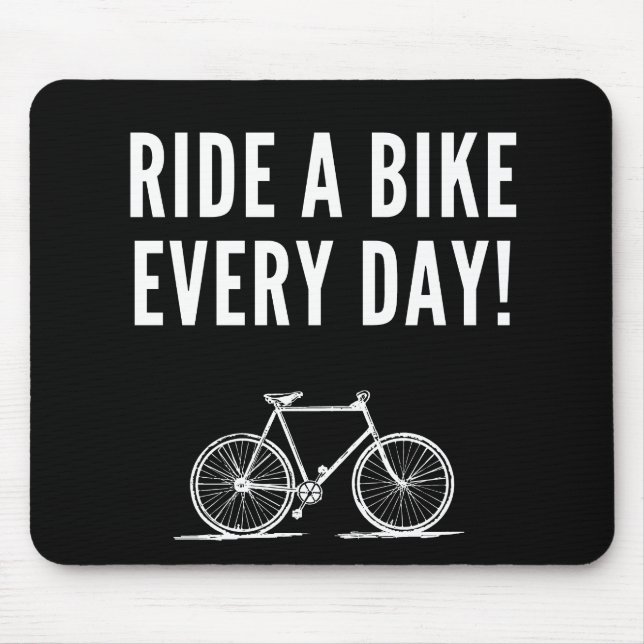 Mousepad citações inspiracionais de ciclismo (Frente)