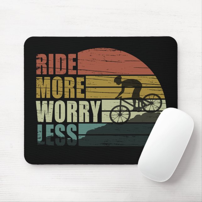 Mousepad citações inspiracionais de ciclismo (Com mouse)