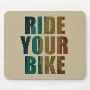 Mousepad citações inspiracionais de ciclismo