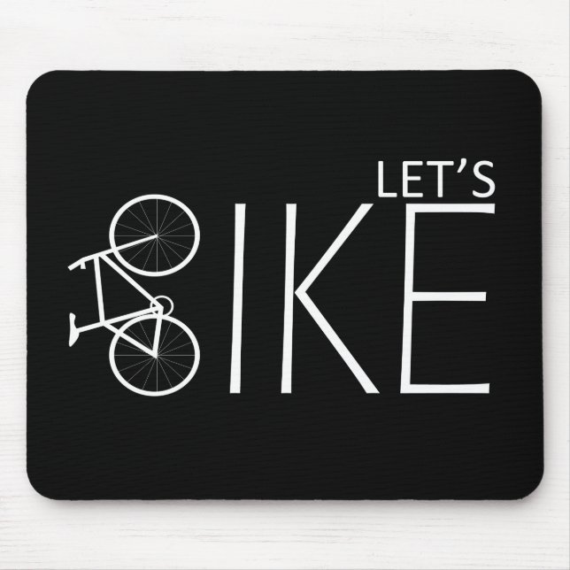 Mousepad citações inspiracionais de ciclismo (Frente)