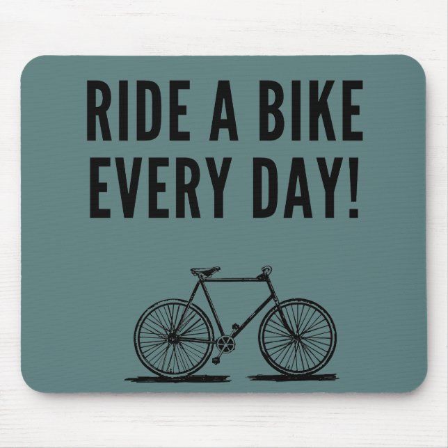 Mousepad citações inspiracionais de ciclismo (Frente)