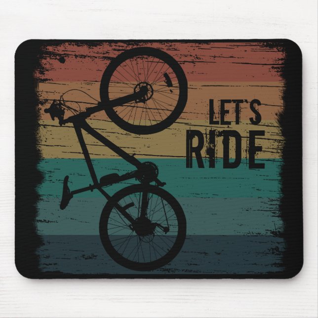 Mousepad citações inspiracionais de ciclismo (Frente)